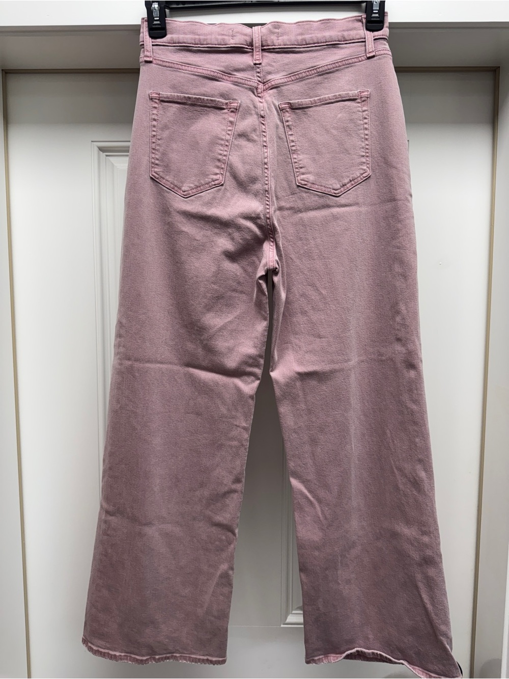 Joe's Jeans The Pleated Wide Leg Ankle Denim High Rise Nostalgia Rose Pink Sz 28 - Picture 8 of 11